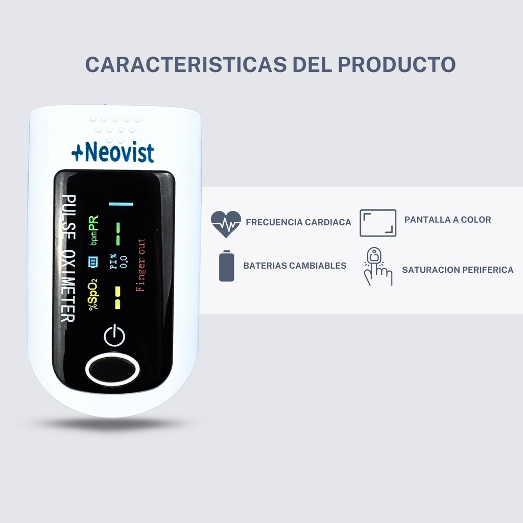 Pulsimetro para dedo