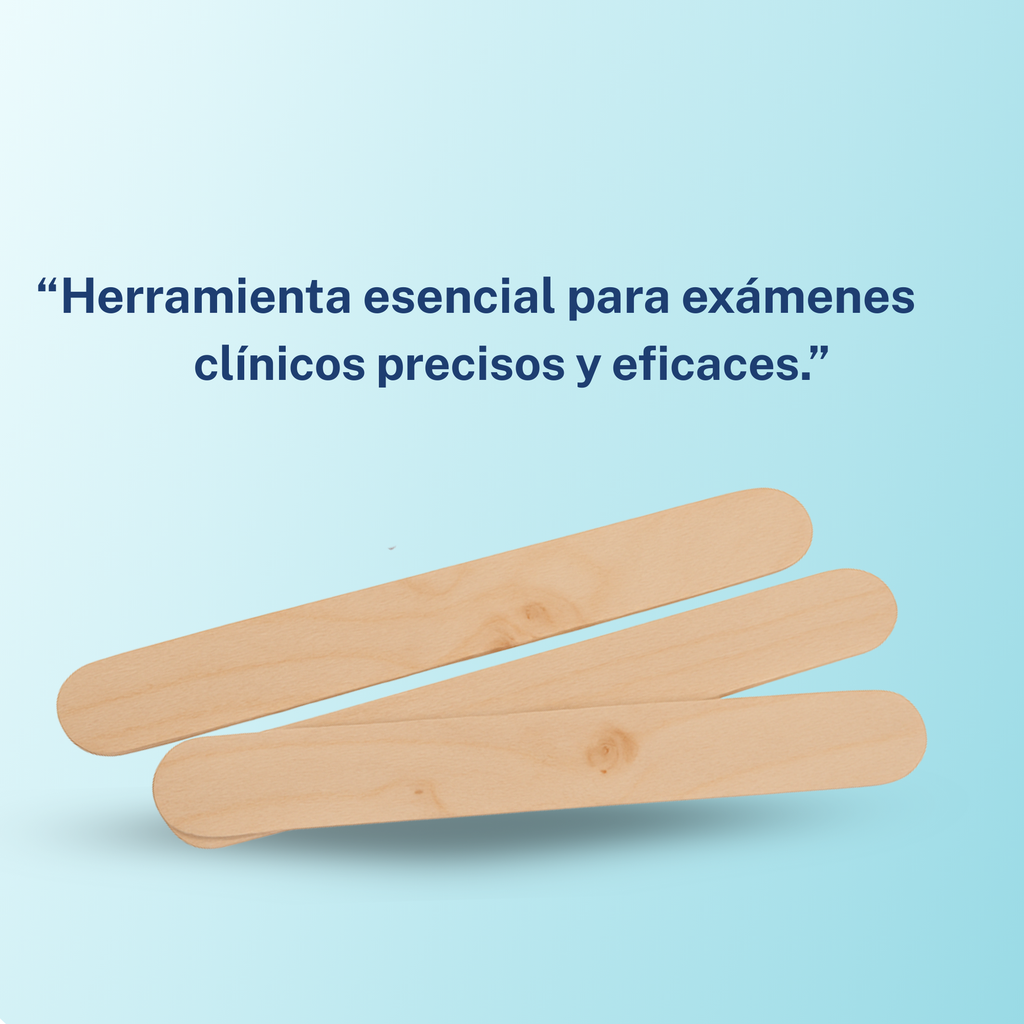 Baja Lengua (Depresor de Madera) Caja de 100 Desechable InnCare