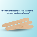 Baja Lengua (Depresor de Madera) Caja de 100 Desechable InnCare