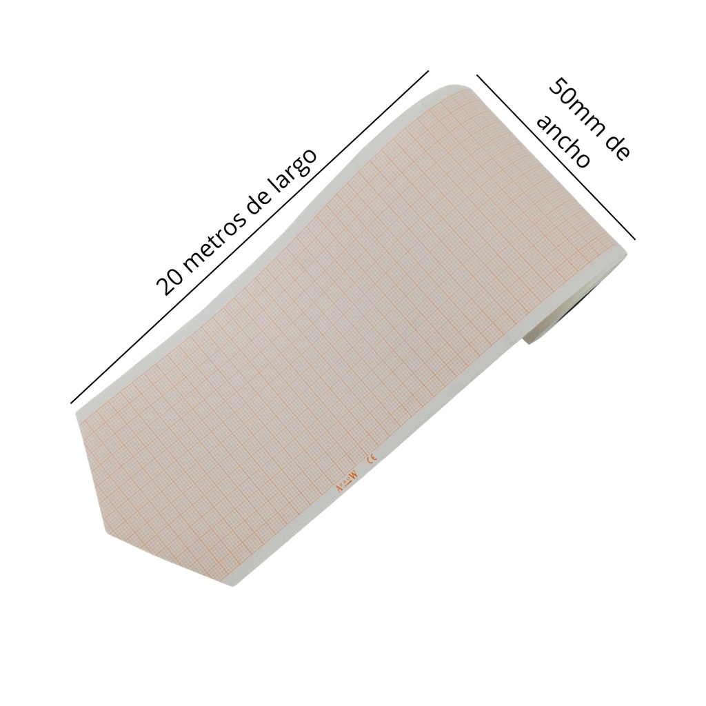  Papel EKG 50 x 20 Para Electrocardiógrafo de un Canal 