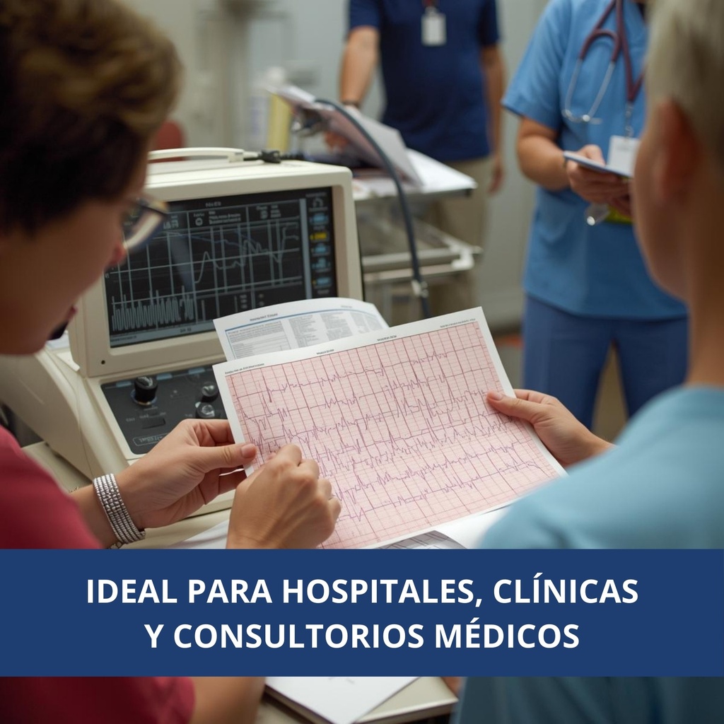 papel EKG uso clínico profesional
