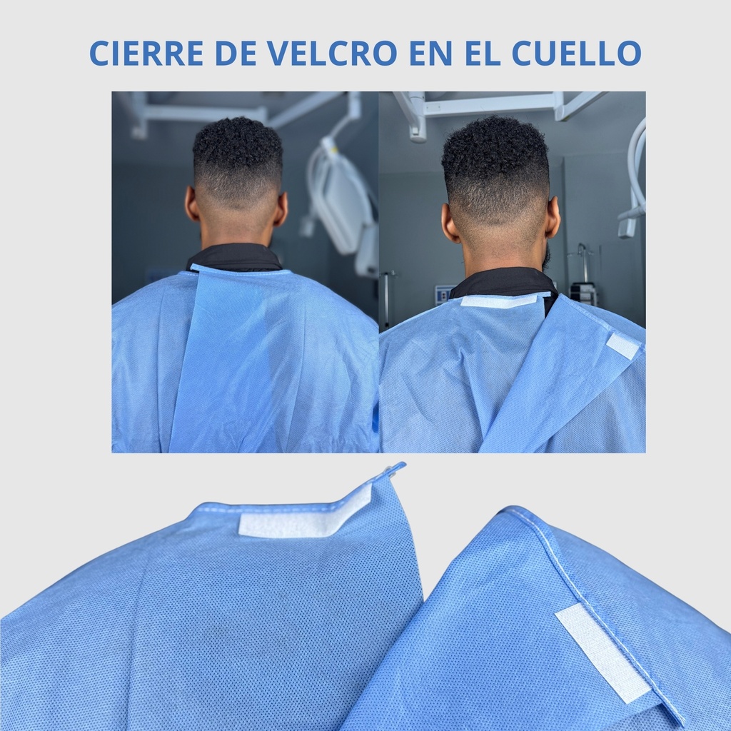 bata quirúrgica reforzada