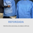 Bata Quirurgica Reforzada Esteril  Manga Larga Con Puño Desechable InnCare 