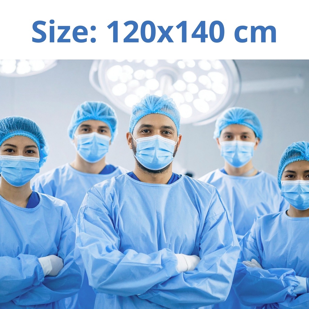 Bata Quirúrgica Estéril Manga Larga Con Puño Desechable InnCare 