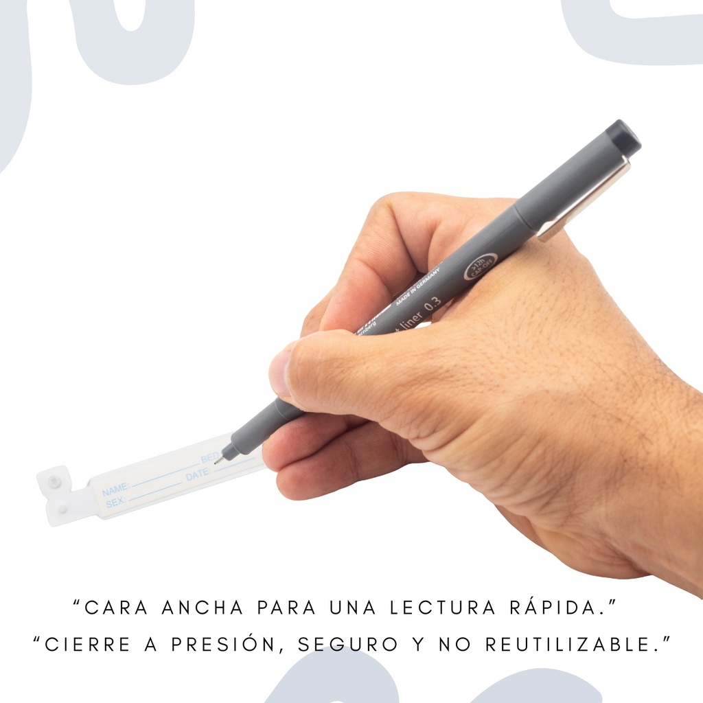 brazalete identificacion paciente