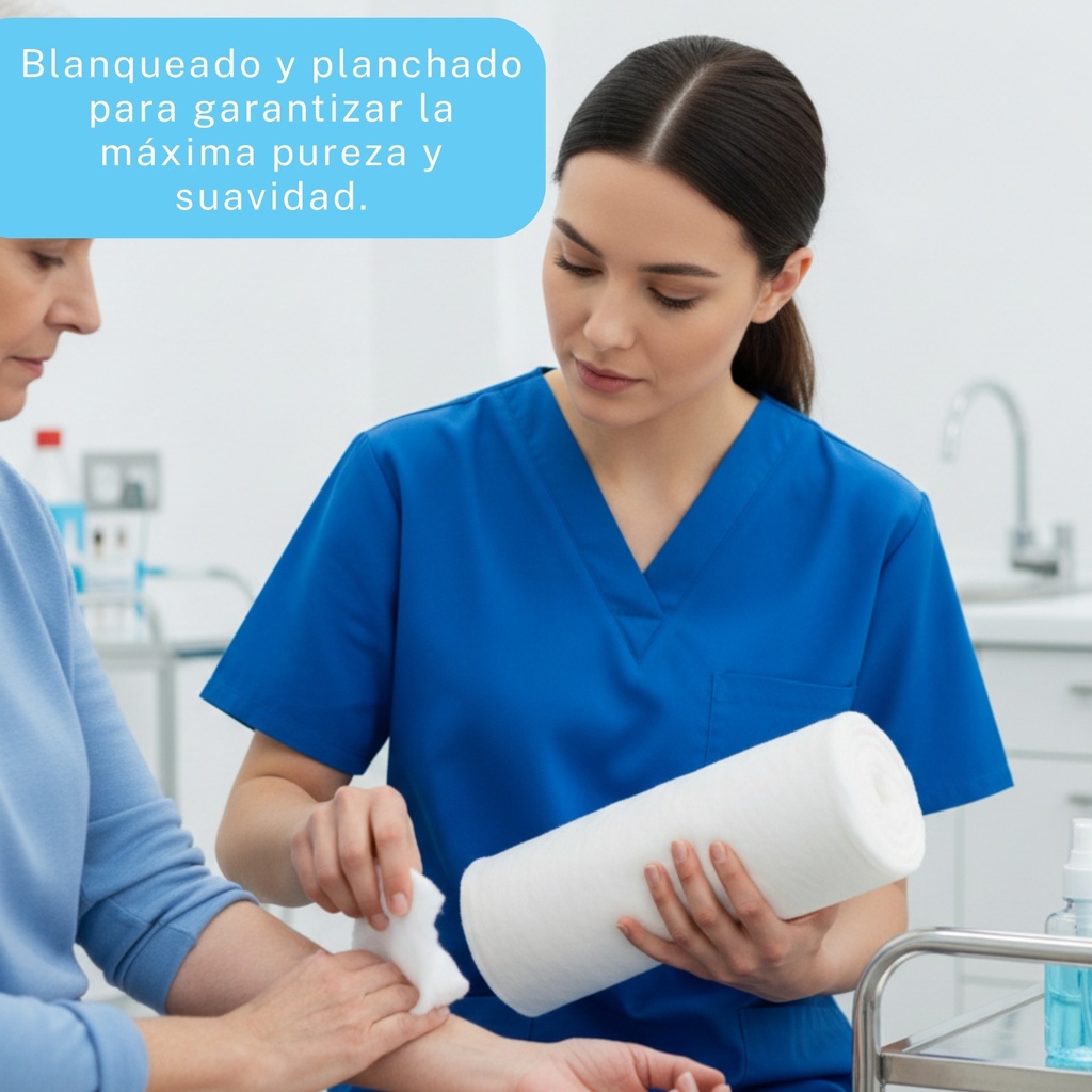 Algodón Planchado en Rollo de 1LB InnCare