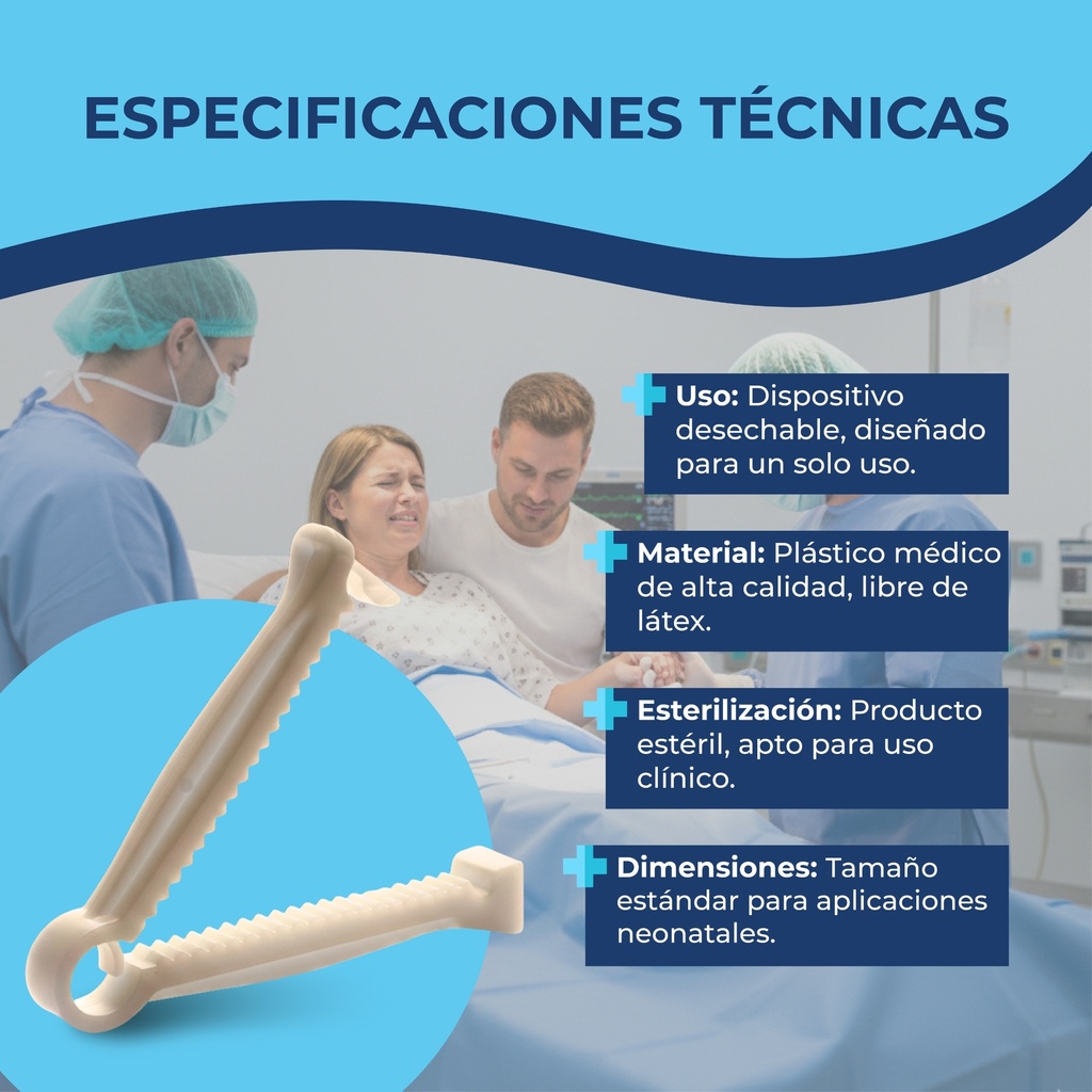 gancho umbilical bebe