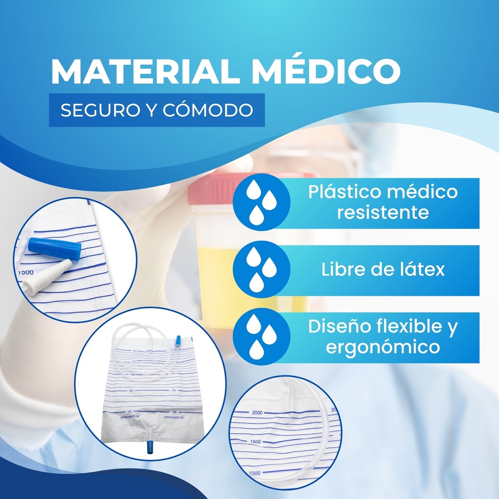 bolsa para orinar adulto