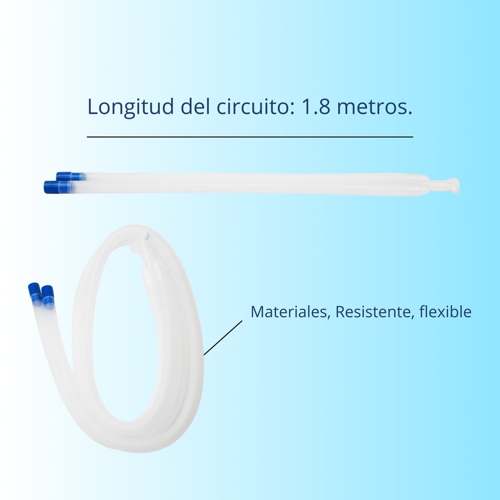 circuito respiratorio para anestesia