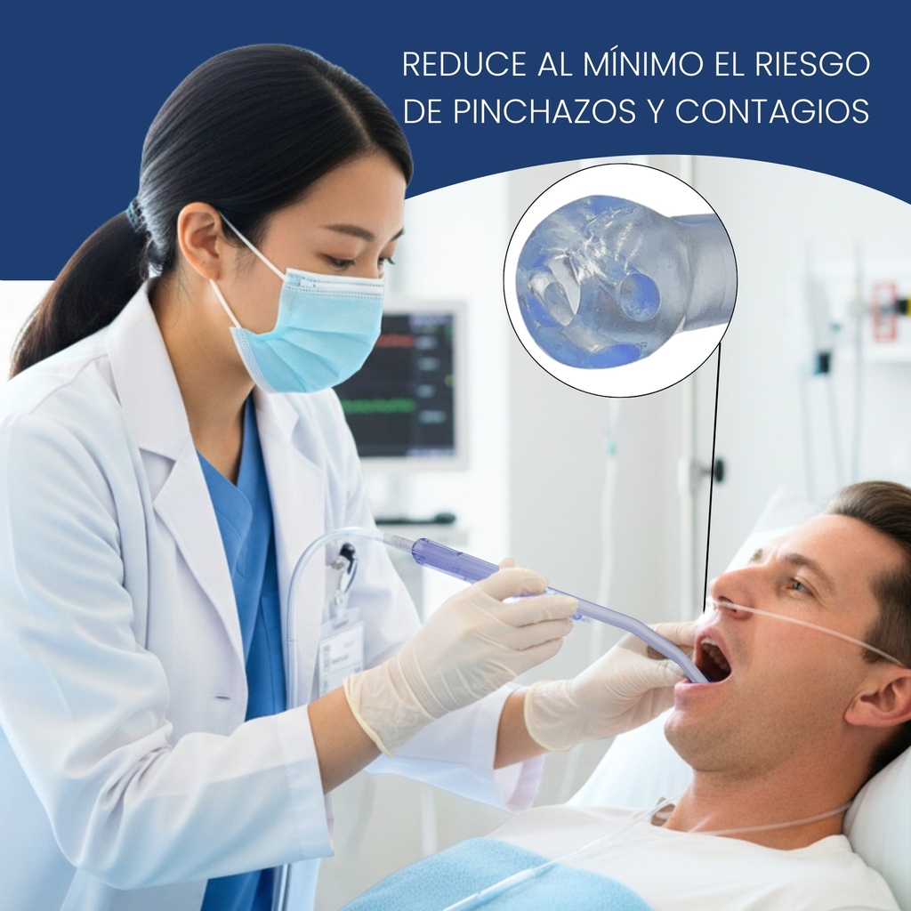 cánula yankauer desechable estéril