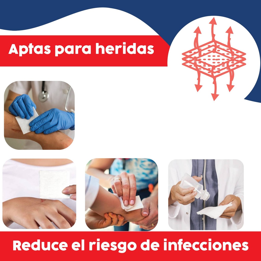 gasa estéril no adherente