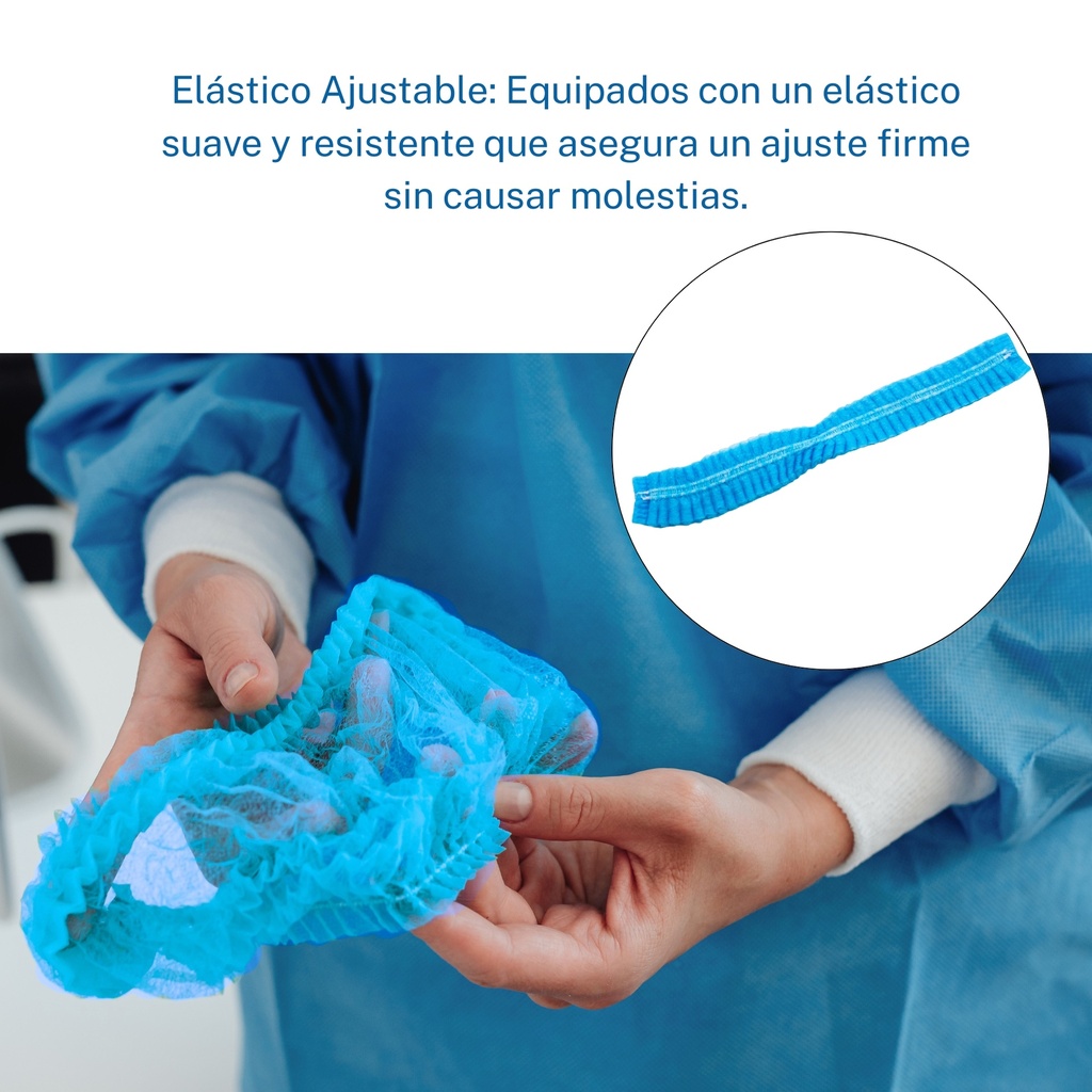 gorro de enfermera azul