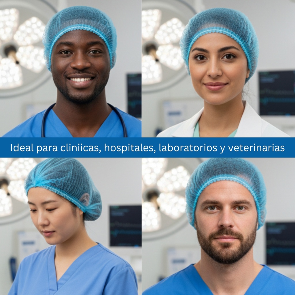 gorro médico para personal de enfermería