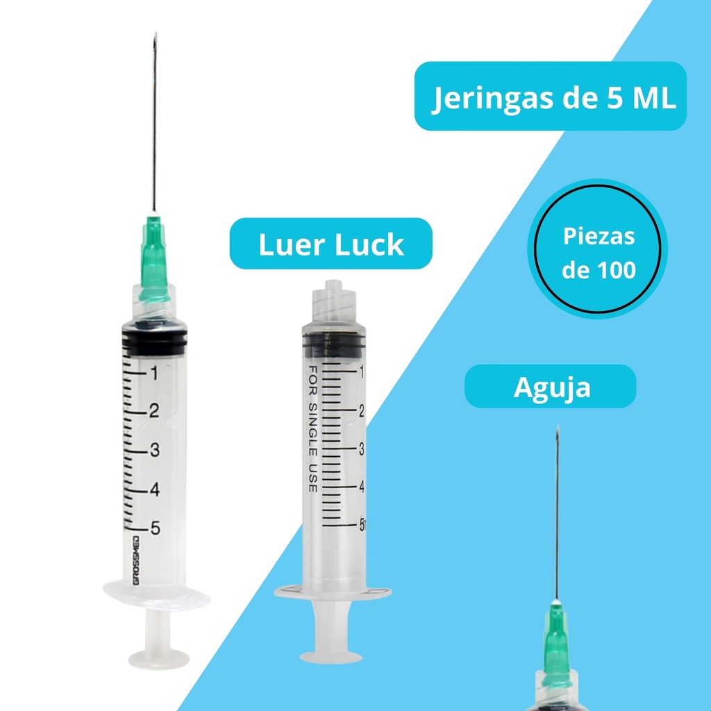 jeringa 5 ml luer lock