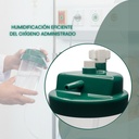 vaso para oxígeno con agua