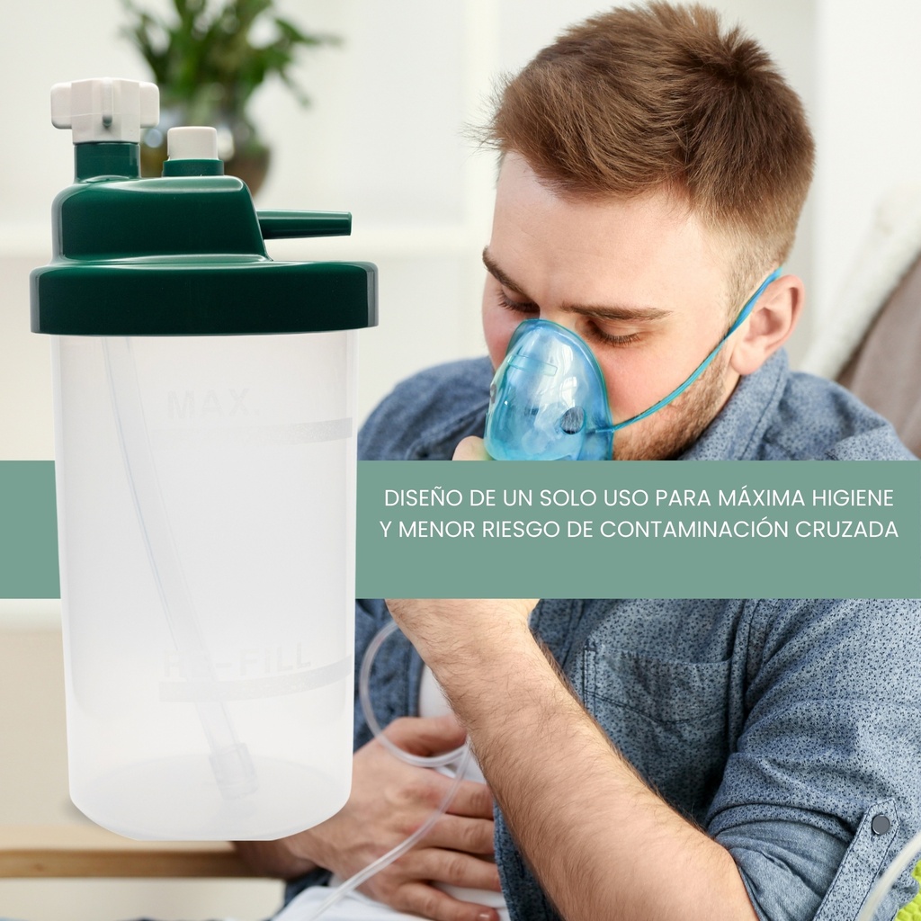 vaso humidificador para concentrador