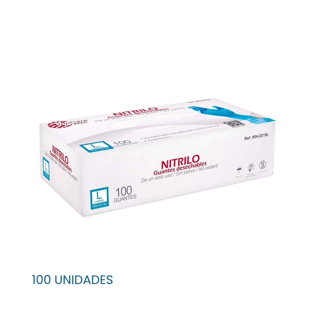 Guantes azul basico con caja