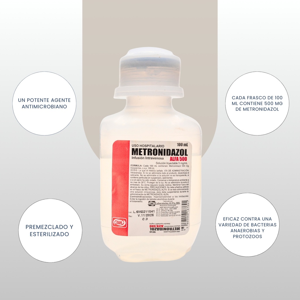 metronidazol venoso