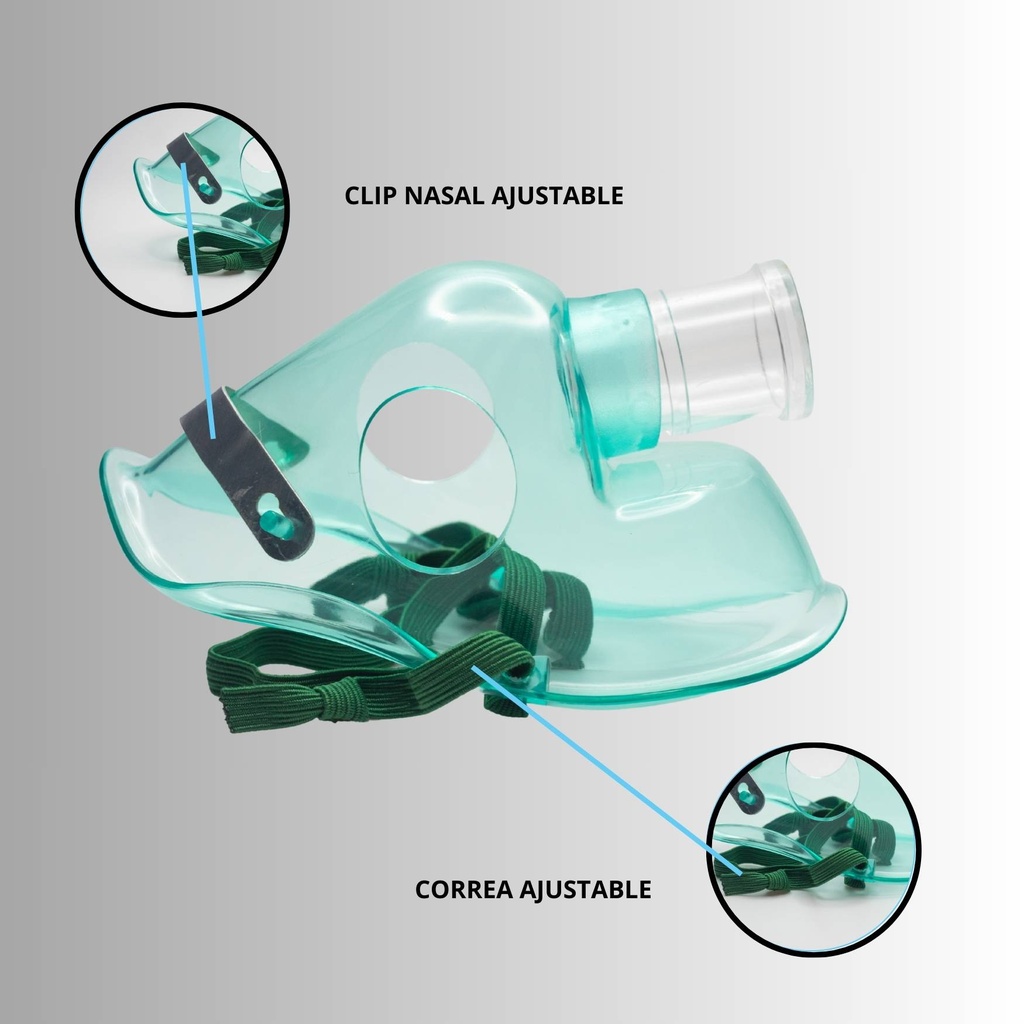 Mascarilla de oxígeno pediatrico