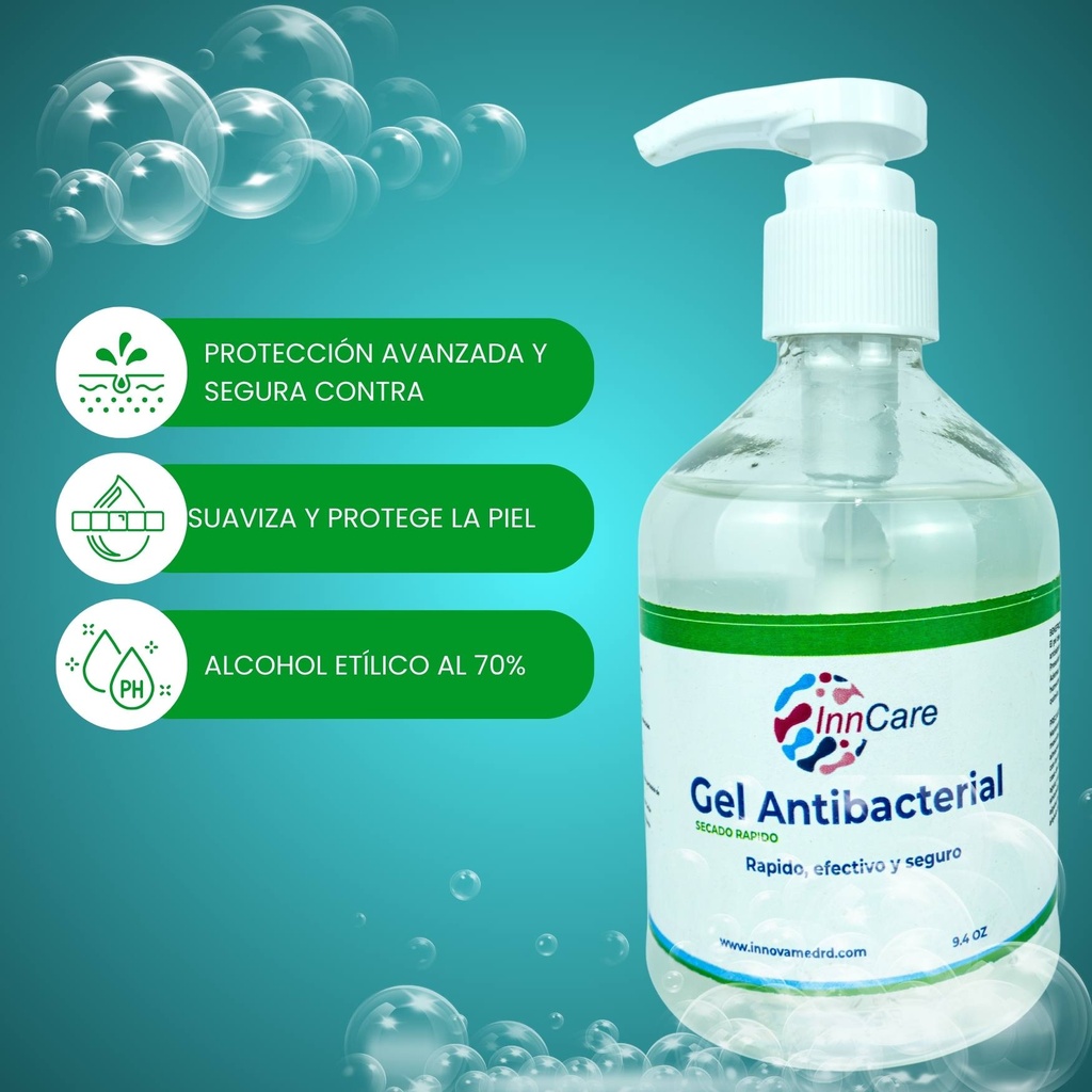 Gel antiséptico grado médico