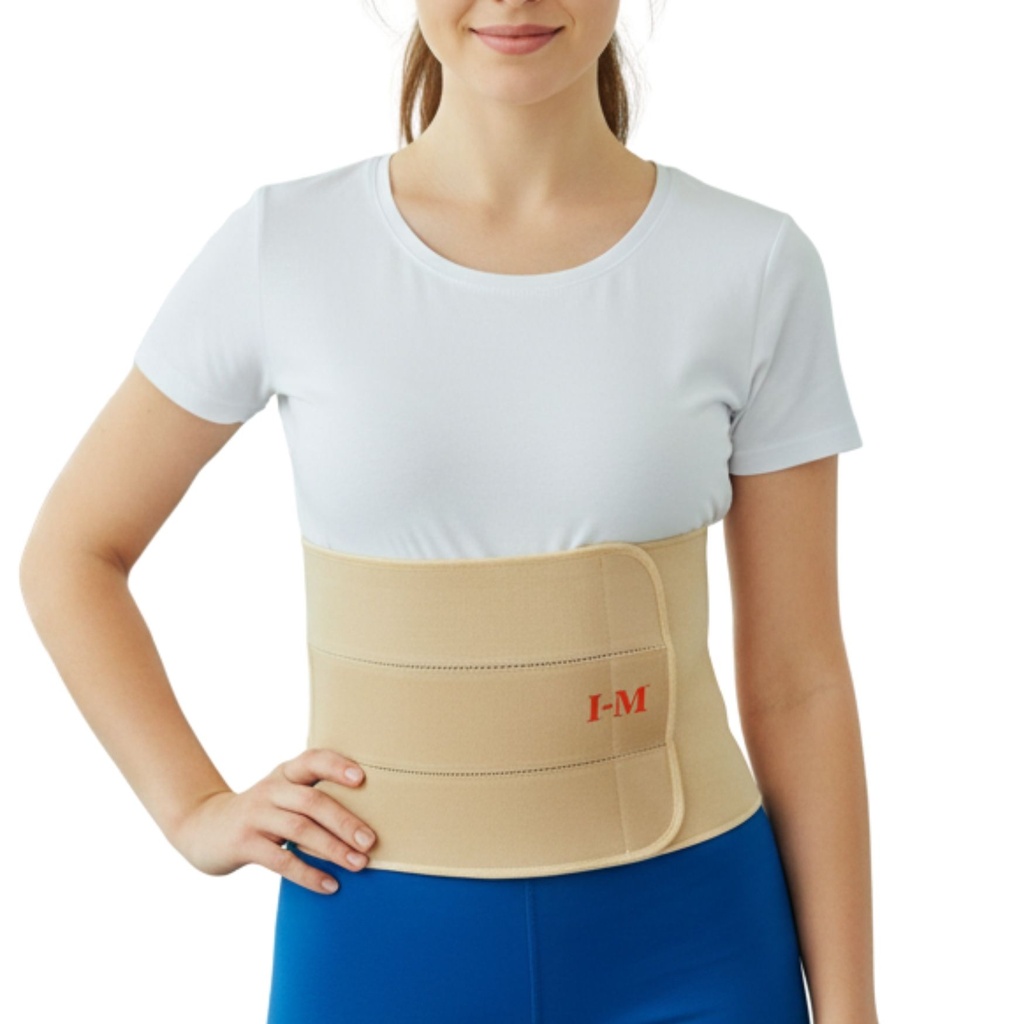 [WB-517 S] Faja Abdominal de 3 paneles Crema (S)