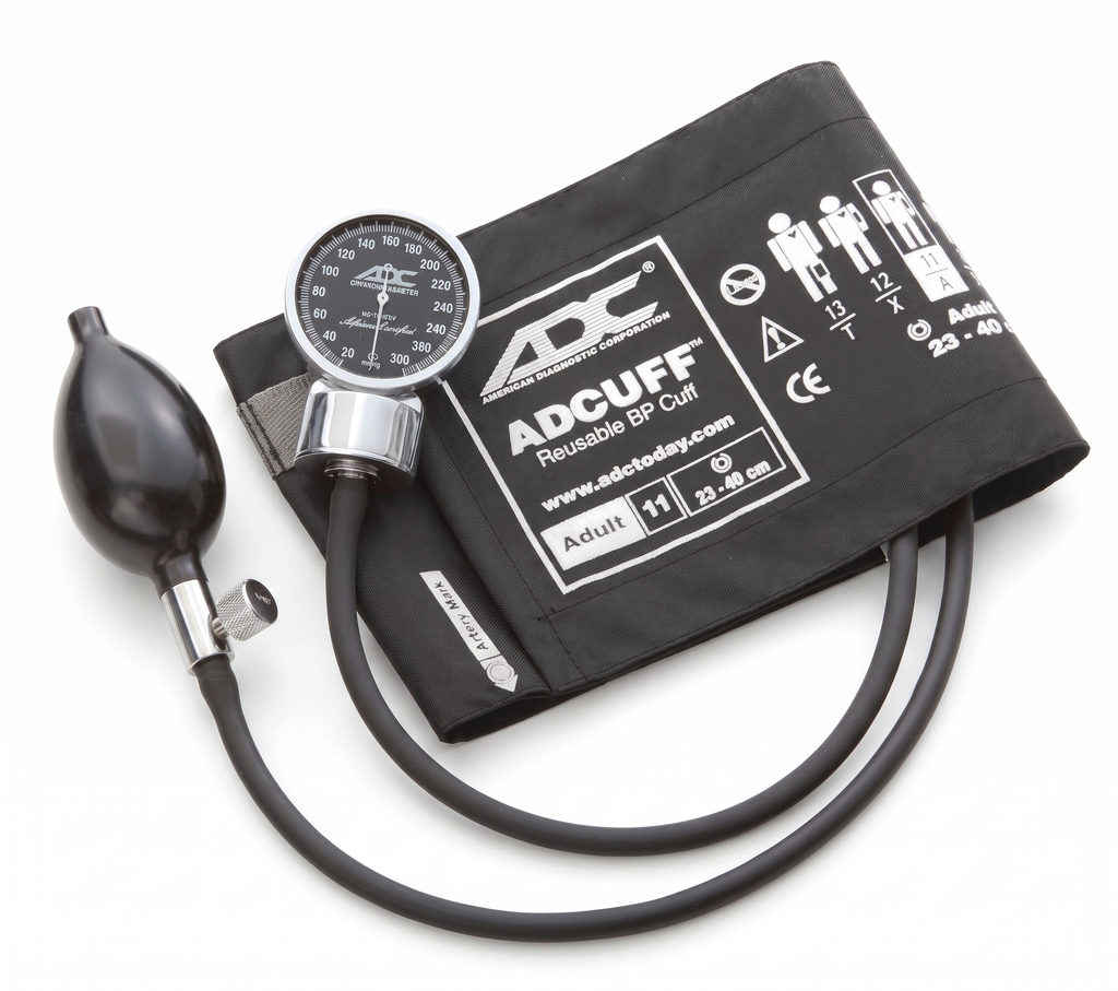 [70011abk] Esfigmomanómetro Aneroibicos Portatil Negro ADC