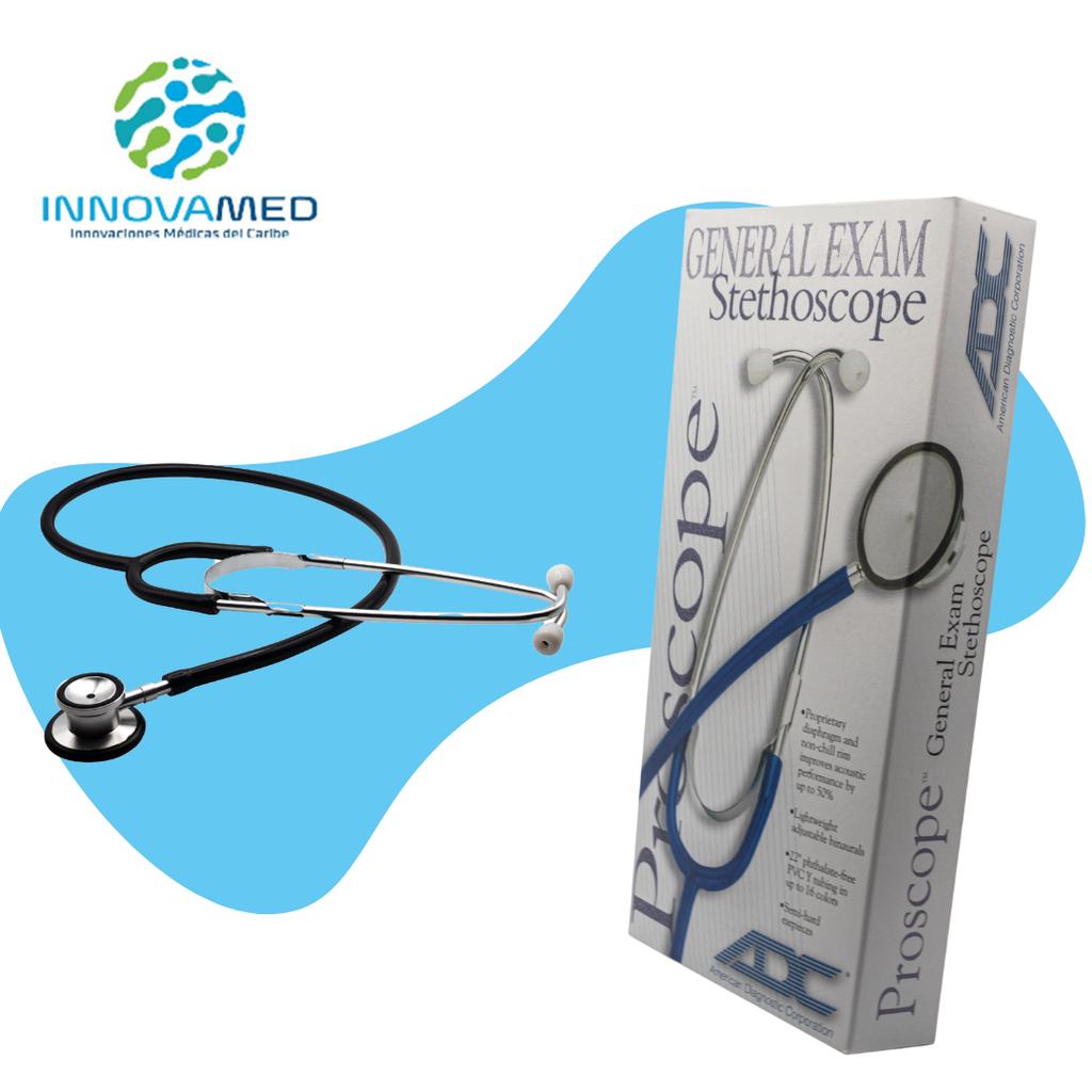 Estetoscopio para Adulto y Pediátrico 25.5" Negro ADC