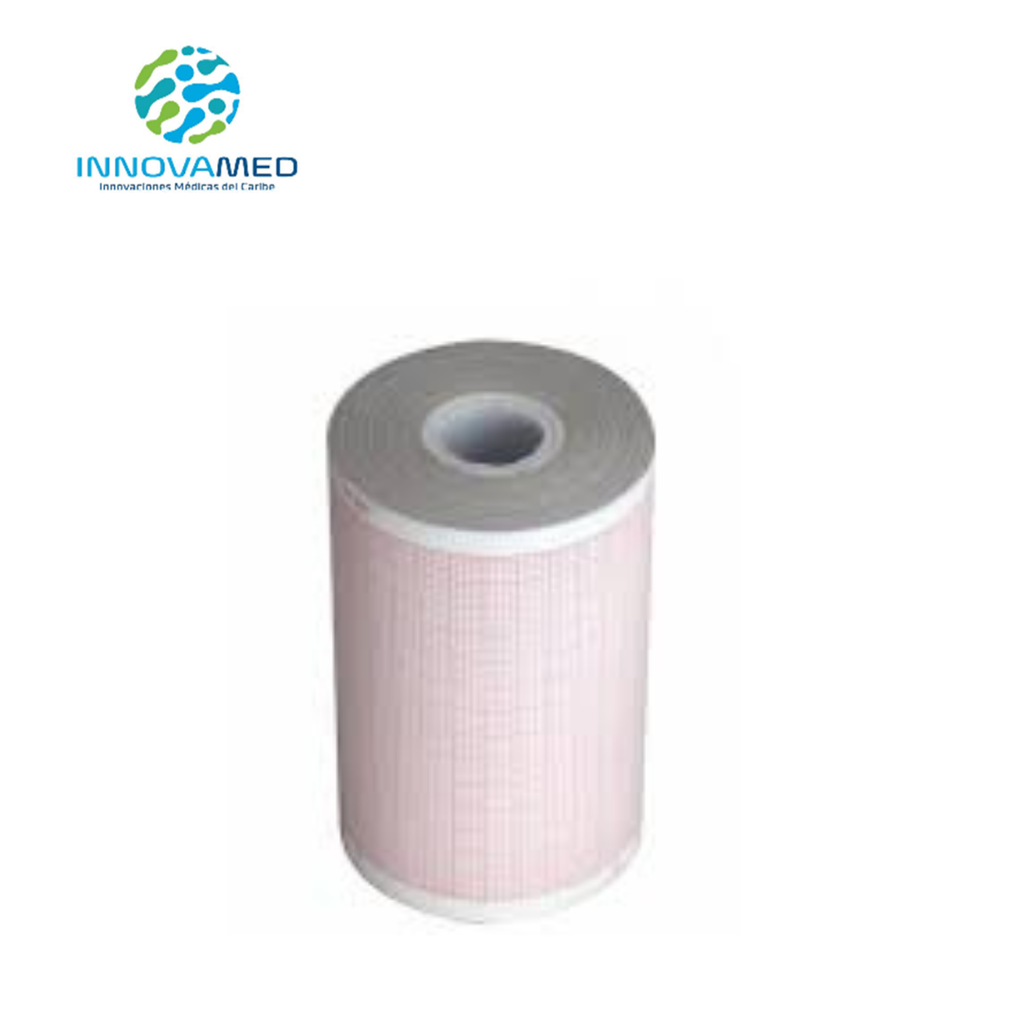  Papel EKG 80mm x 20m  para Electrocardiógrafos de 3 Canales