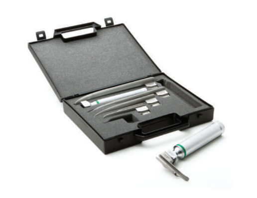 Set De Laringoscopio Adulto Pediátrico Recto Mi I-F00-4 Fibra Óptica ADC