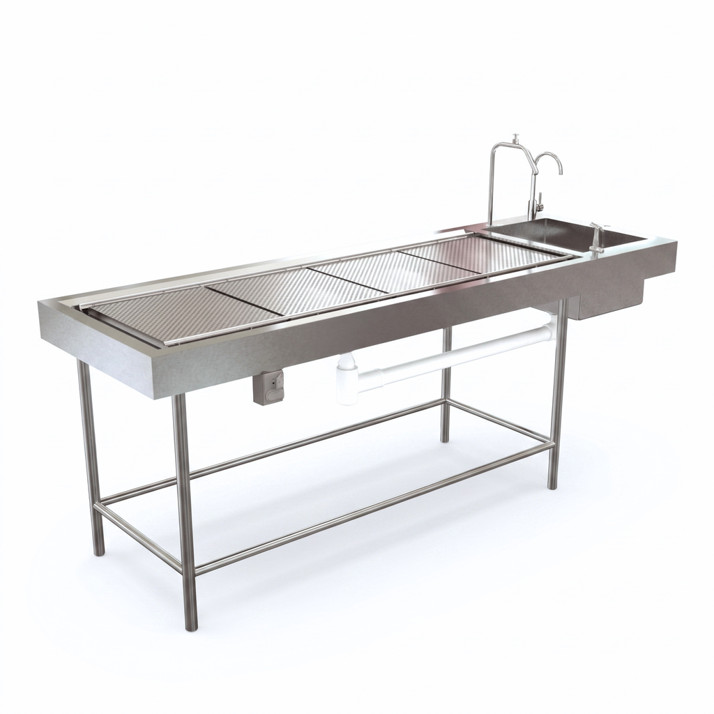 [HL-D163A] Mesa de Autopsia Acero Neovist