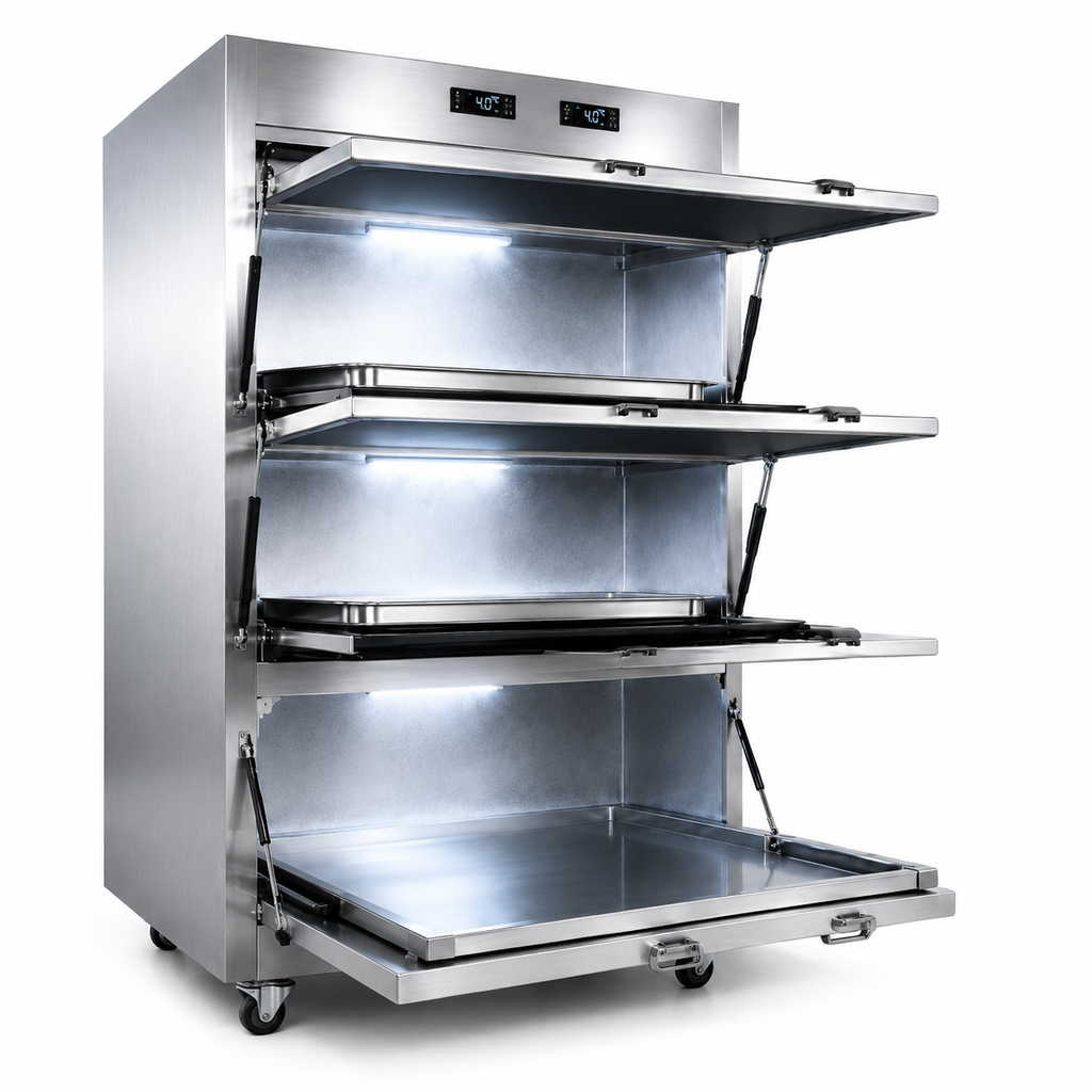 [NV-Y027] Refrigerador para morgue de Tres cuerpo / Freezer para Cadaveres de Tres Boca Neovist