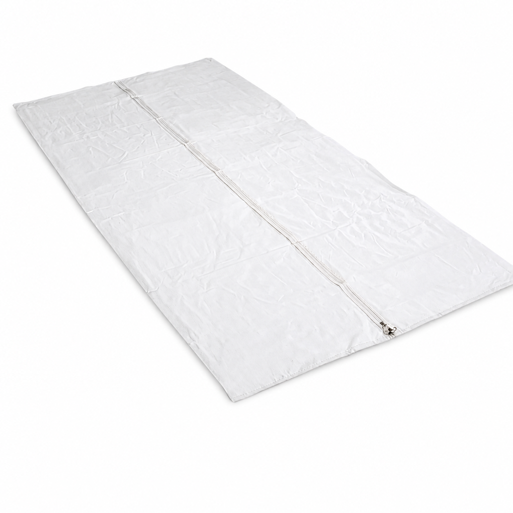 Bolsa para Cadáveres Blanca Oxford con 6 Asas para Morgue Hospital y Funeraria