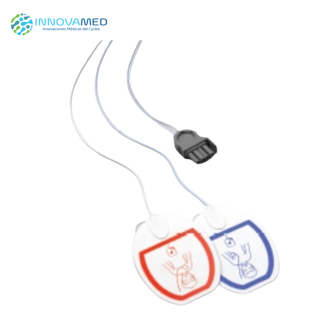 Electrodos Multifuncional Preconectado Para Desfibrilación DEA Adulto Pediatrico Comen 