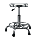 Taburete Giratorio de Acero Inoxidable Con Ruedas InnCare