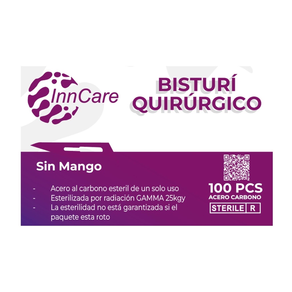[INN-E008-11] Bisturí Sin Mango InnCare (#11)