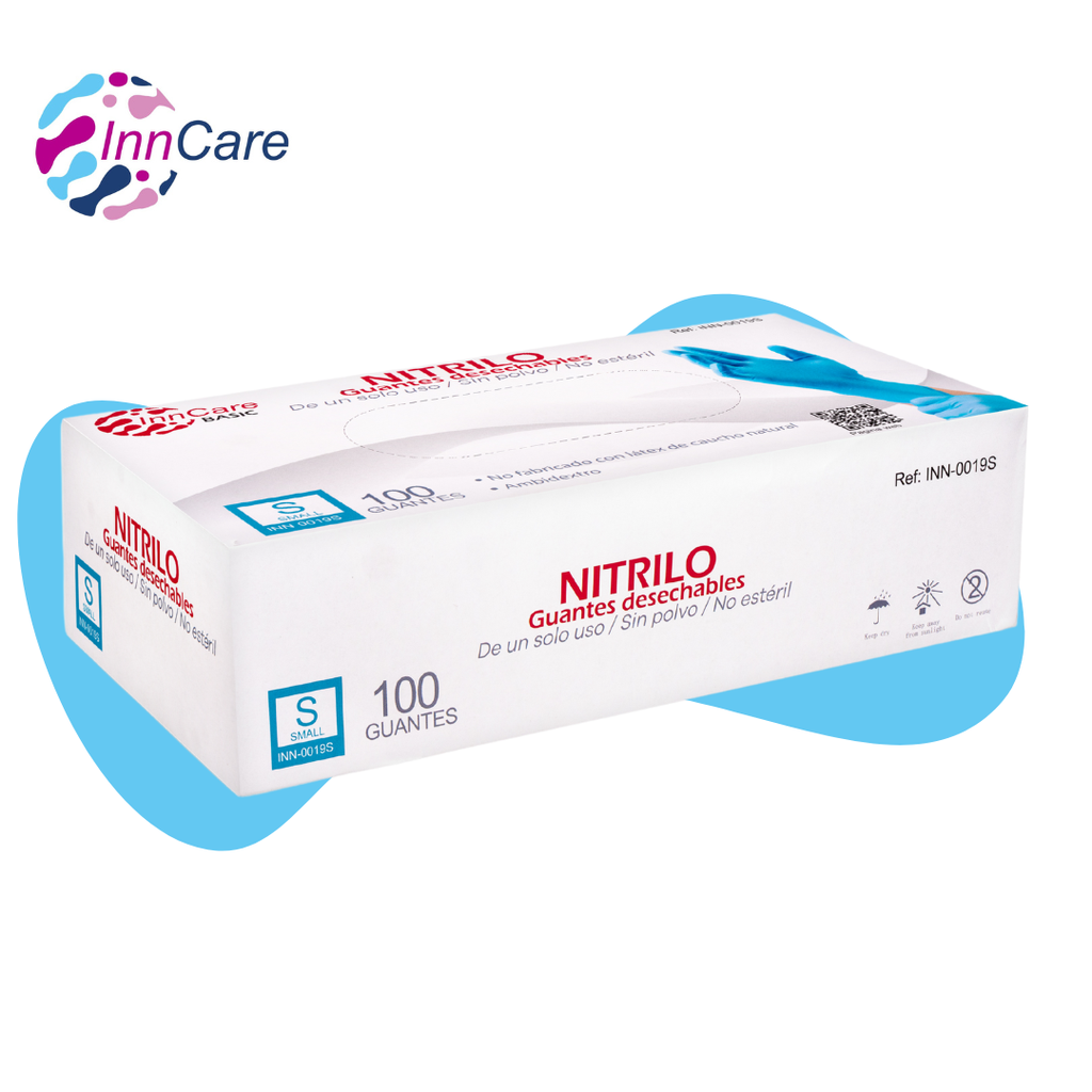 Guantes de Nitrilo Azul InnCare Basic 