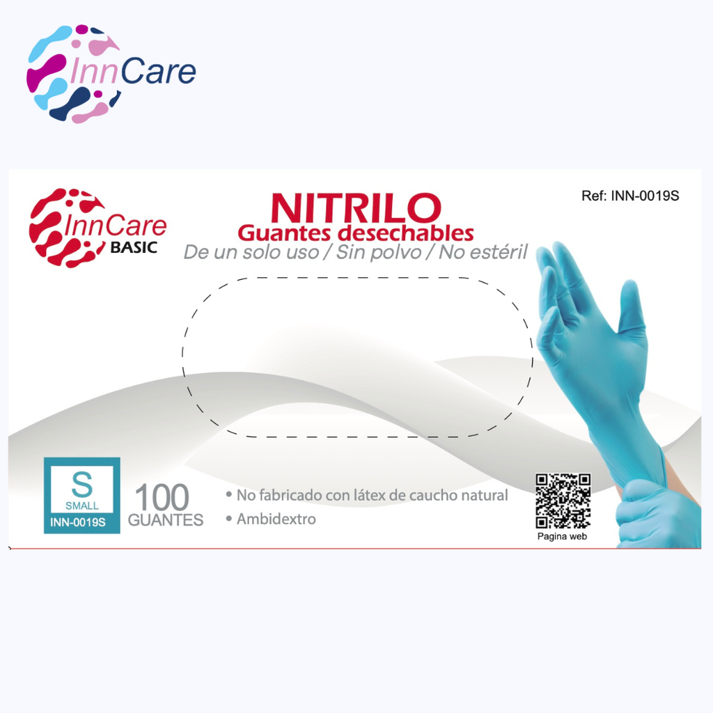 Guantes de Nitrilo Azul InnCare Basic 