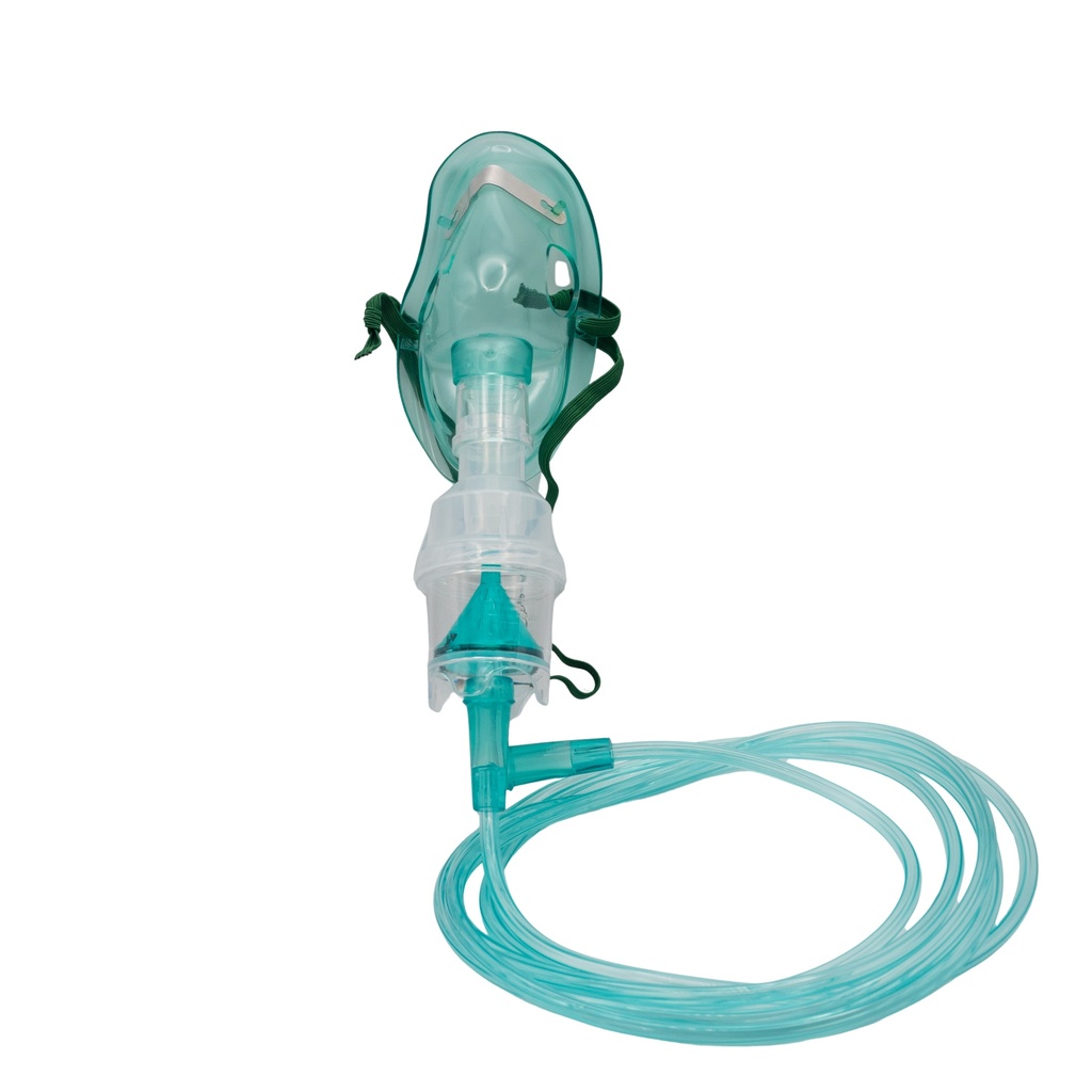  Mascarilla para Nebulizar Con Tubo, Color Verde InnCare   