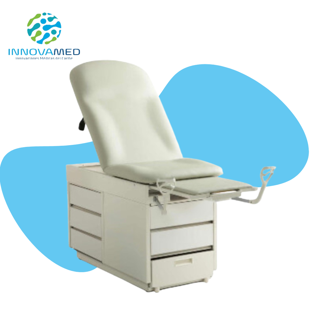 Mesa de Examen Medico c/Cajones, Estribos, Ginecológica, Graham Field