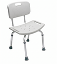 Silla de Baño Abatible con Respaldo/Asiento de Bañera