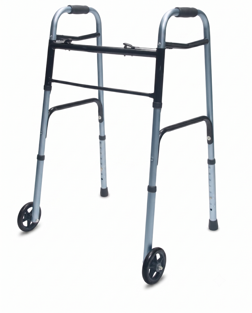 Andador para Adultos con 2 Ruedas, Azul Lumex