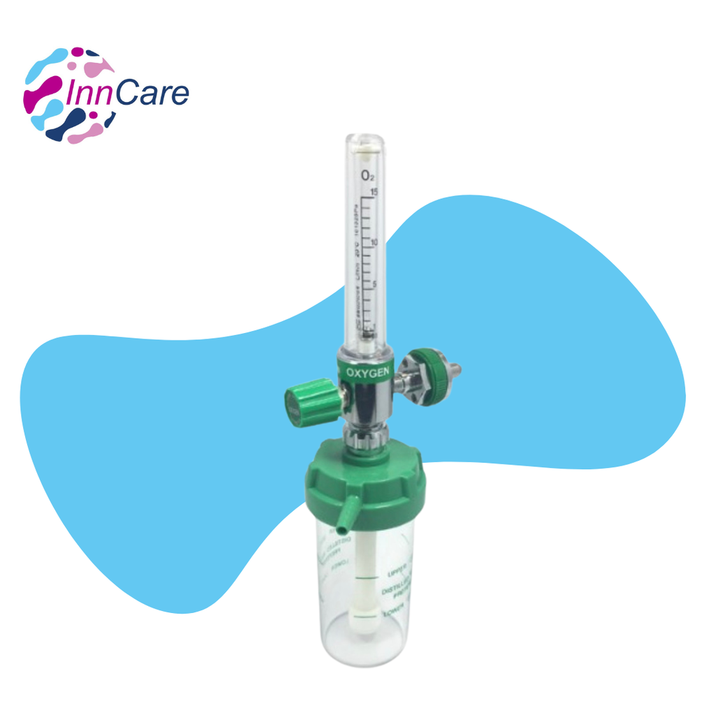 Flujometro de Oxígeno con Conexión DISS y Jarra 