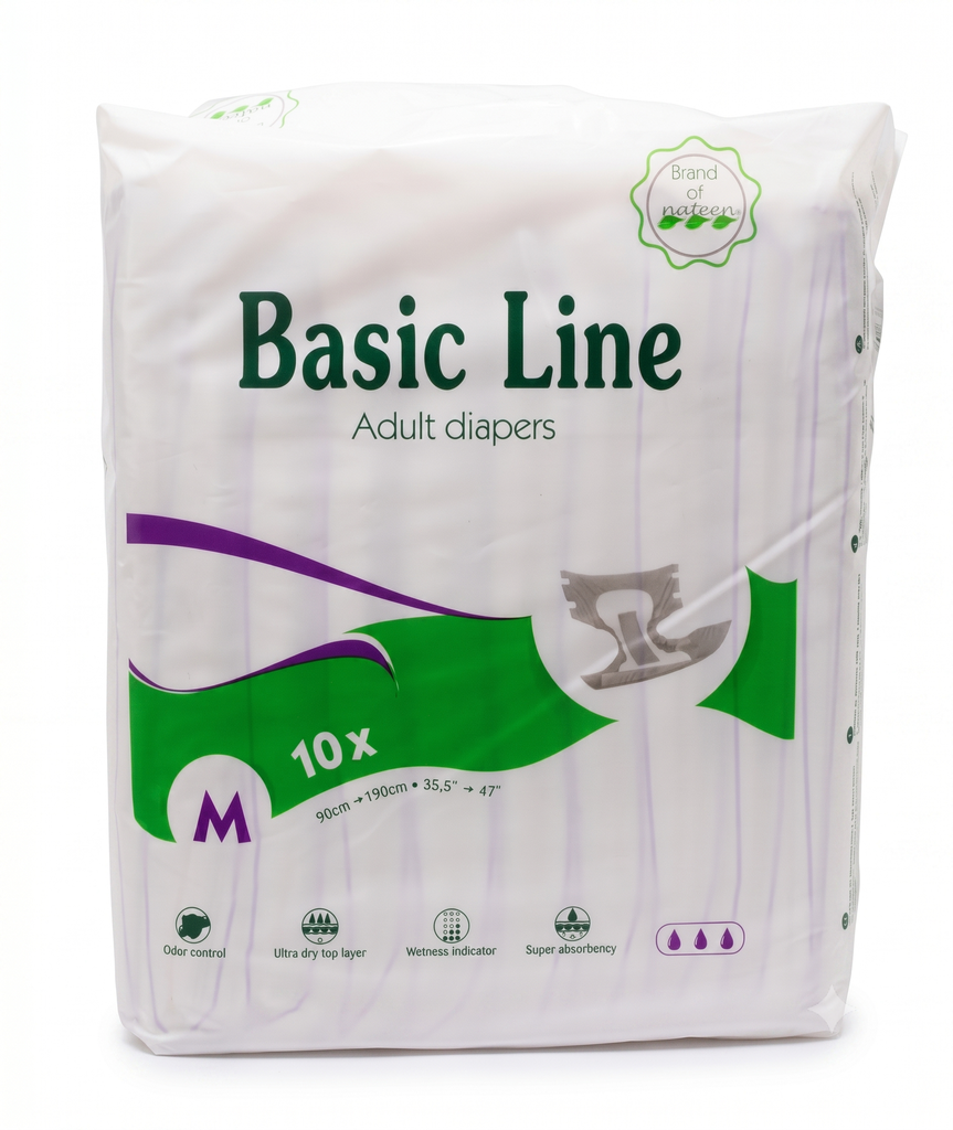  Pañales para Adultos Basic Line Nateen (Abiertos) 