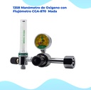 Manómetro de Oxigeno con Flujómetro CGA-870  Mada