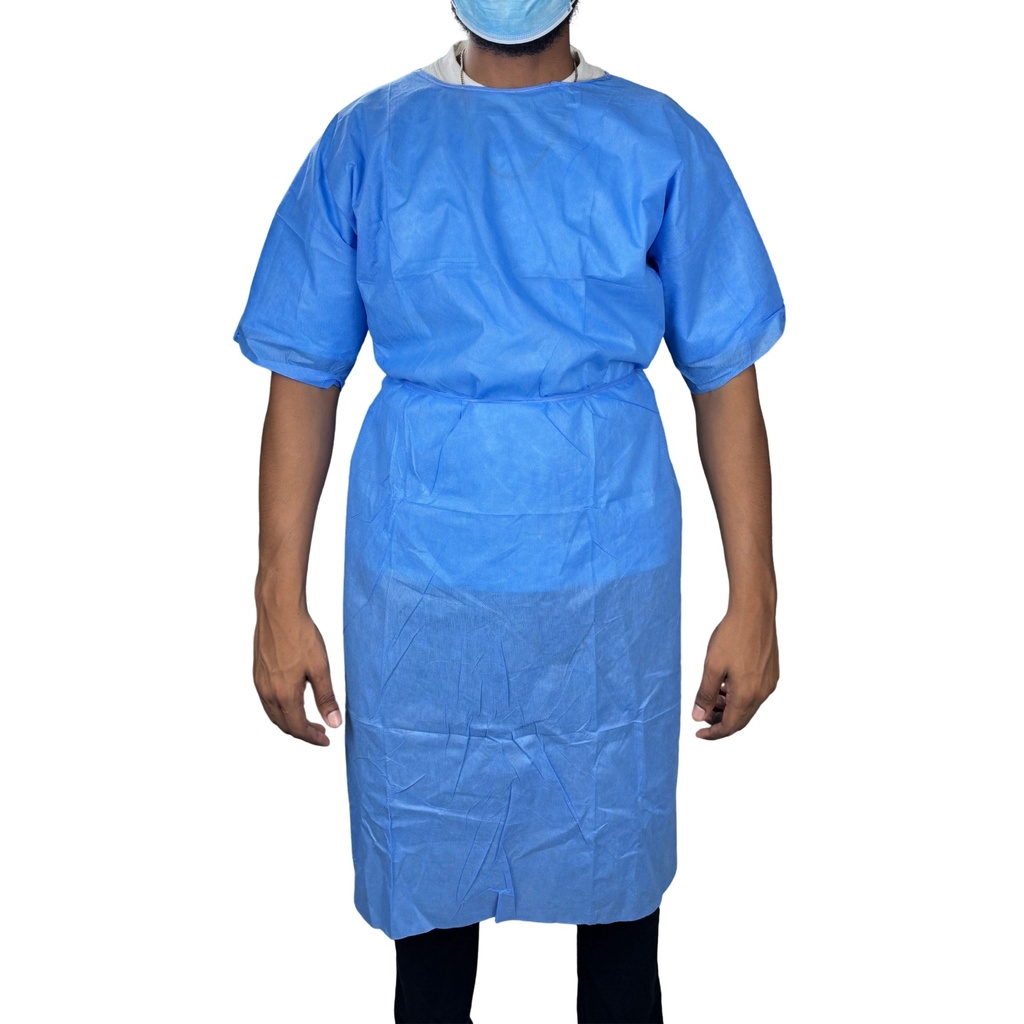 [INN-G012-P] Bata Para Pacientes Manga Corta Desechable InnCare 