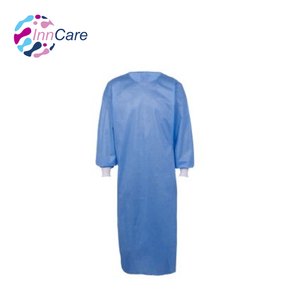 Bata Quirúrgica Estéril Manga Larga Con Puño Desechable InnCare 