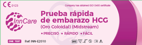 Prueba Rapida de Embarazo Tipo Lápiz, Hormona HCG en Orina InnCare