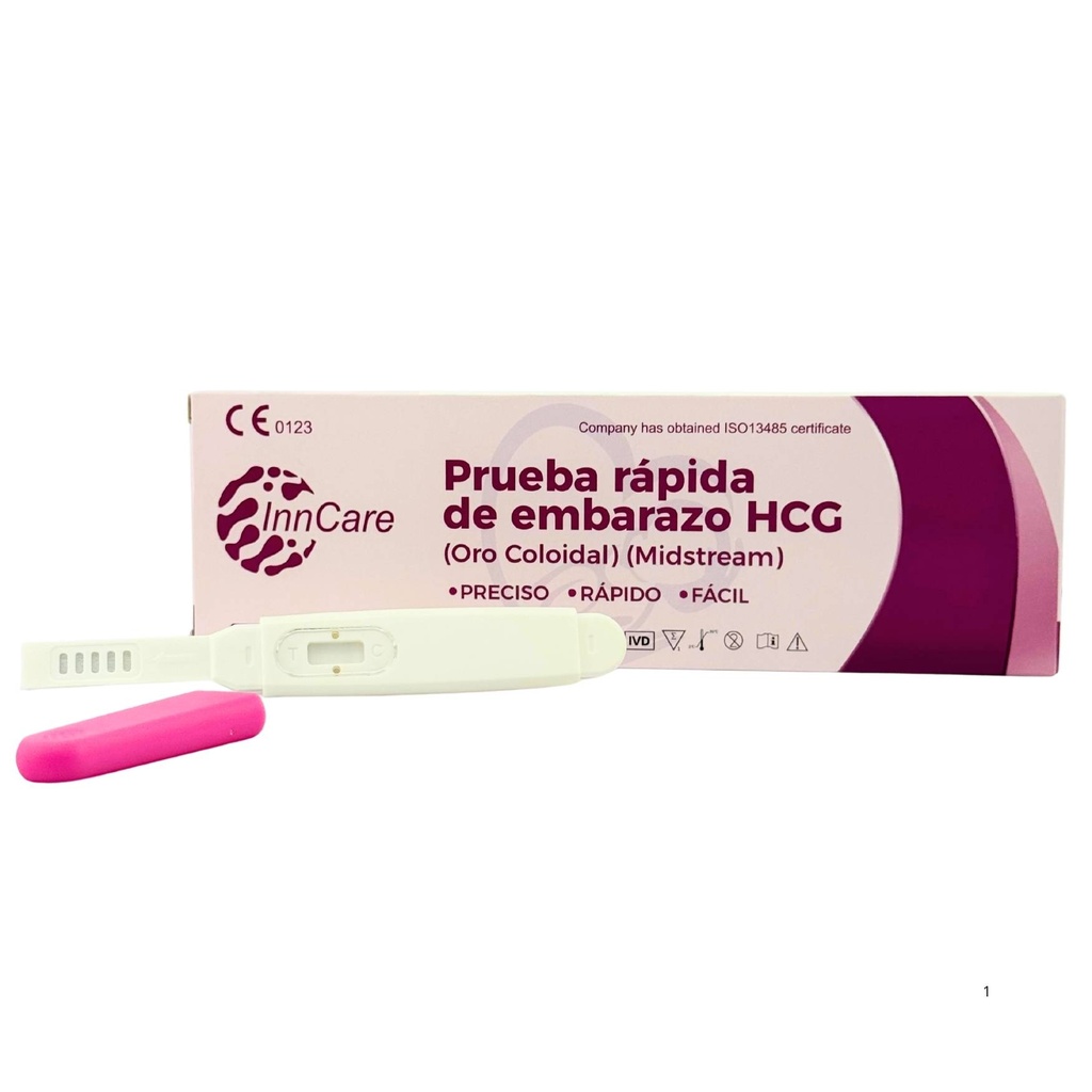 Prueba Rapida de Embarazo Tipo Lápiz, Hormona HCG en Orina InnCare