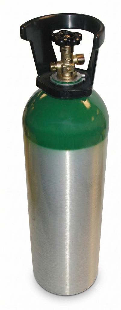 Tanque de Oxígeno de 3600 Litros con Válvula CGA540  y Asa de Transporte , Aluminio MM