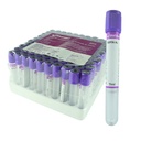 Tubo de Extracción de Sangre, 7ml, c/aditivo, Morado – Paquete de 100 WELL MED  